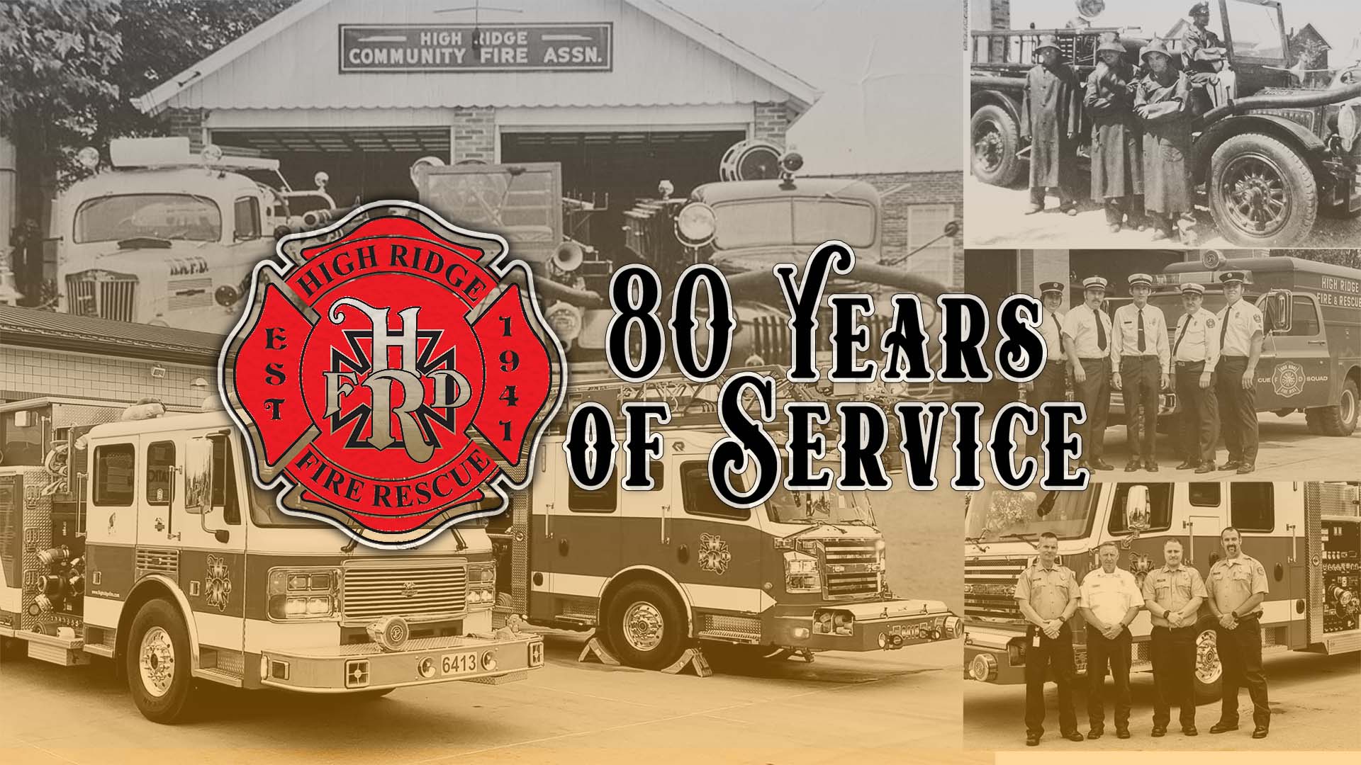 80 Years of Service Picture Collage